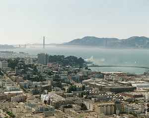Across the bay