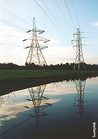 Pylons by the canal